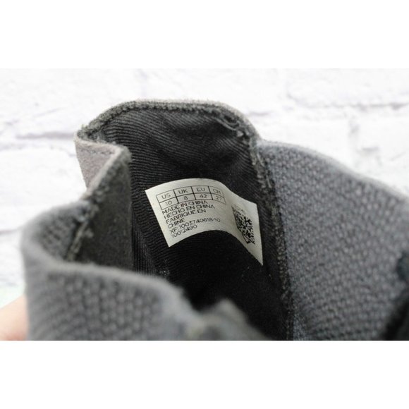 Toms Gray Suede Slip On Block Heel Chelsea Ankle Boots Size 10 - Picture 8 of 9